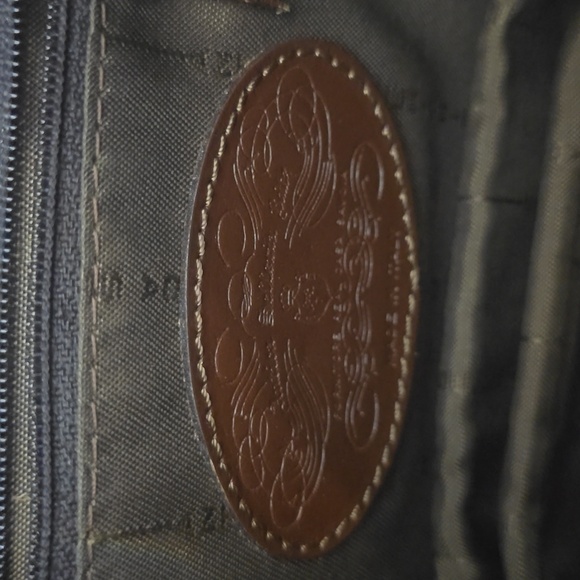 NWOT CAVALLINO BRIDLE BAG EQUINE MADE IN ITALY TEXTURED ECO EXTERIOR - Picture 8 of 10